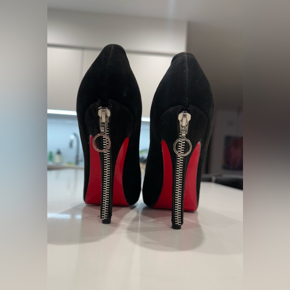 SOLD !!!*** Christian Louboutin Bianca zipper heels size 40